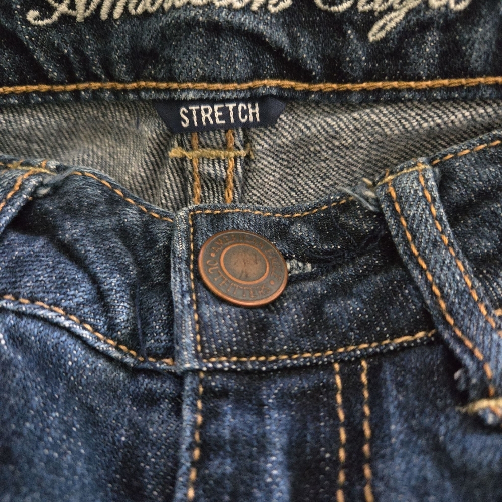 American Eagle Classic Blue Denim Jeans 00 - Picture 4 of 5